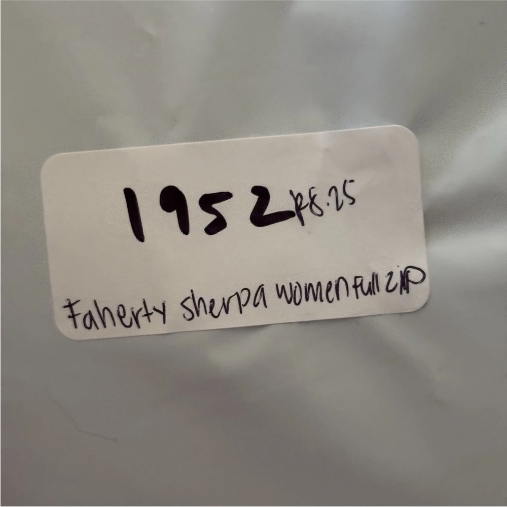 Faherty x B.Yellowtail High Pile Fleece Jacket Women’s Small Ivory Full Zip - Picture 11 of 11